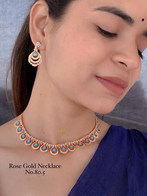 Ad Diamond Rose Gold Necklace 12