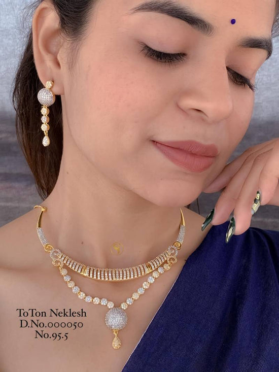 Ad Diamond Rose Gold Necklace 13