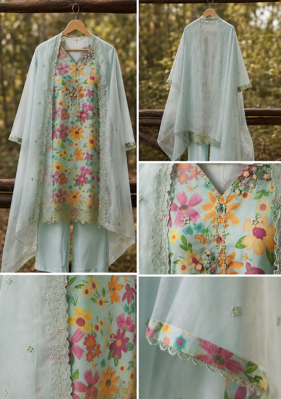 Afsana 2949 Organza Muslin Stitched Salwar Suit Set