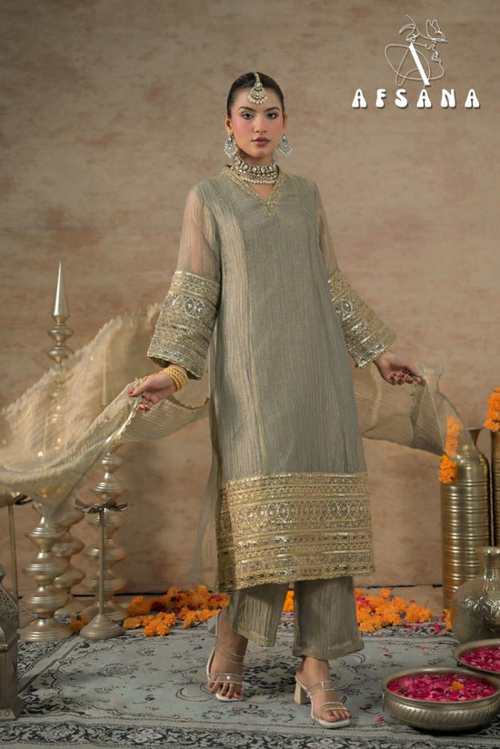 Afsana Dilruba Shimmer Silk Salwar Suit Set