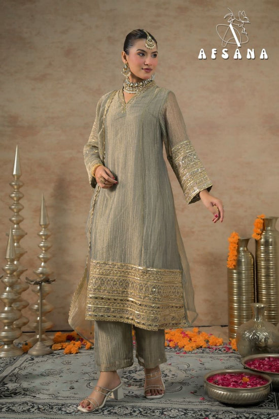 Afsana Dilruba Shimmer Silk Salwar Suit Set