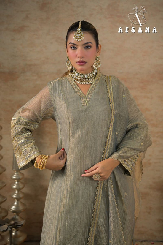Afsana Dilruba Shimmer Silk Salwar Suit Set