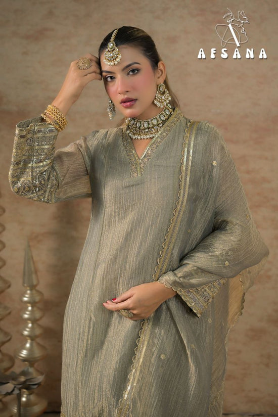 Afsana Dilruba Shimmer Silk Salwar Suit Set