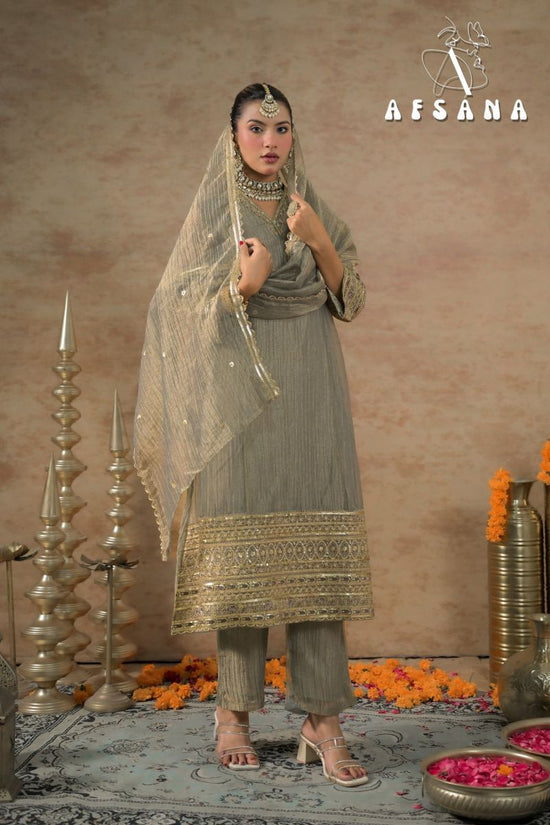 Afsana Dilruba Shimmer Silk Salwar Suit Set