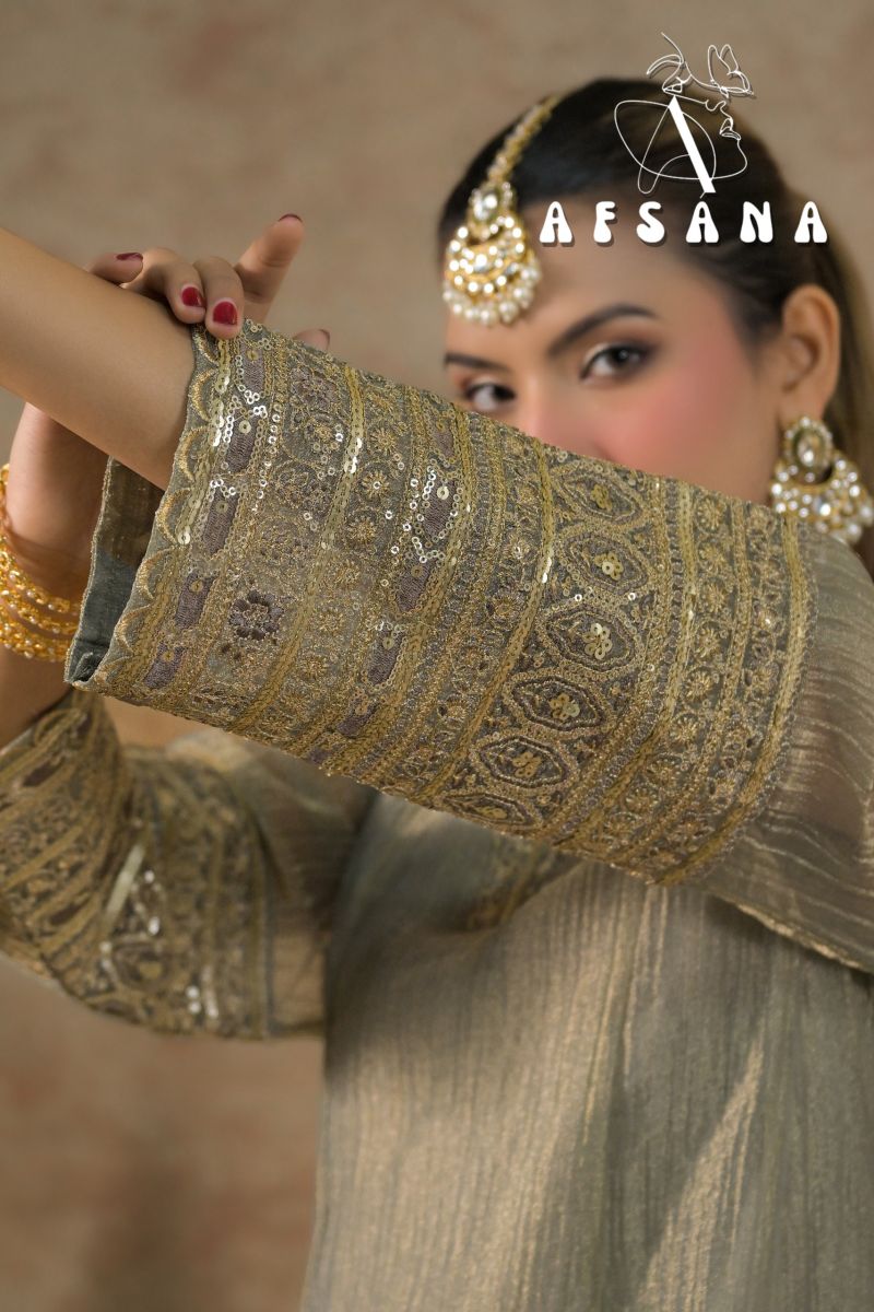Afsana Dilruba Shimmer Silk Salwar Suit Set