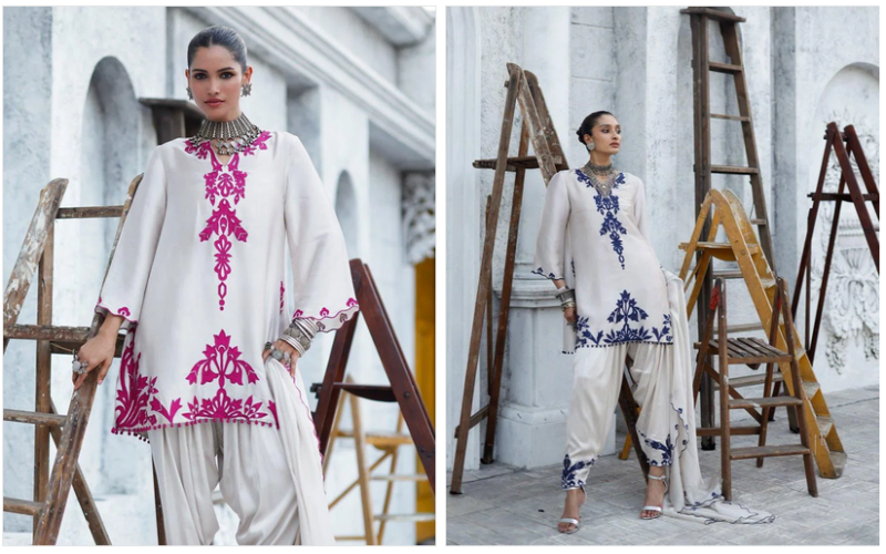 Afsana Gauri Rayon Embroidered Salwar Suit Set