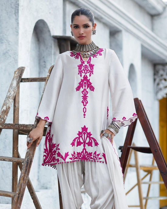 Afsana Gauri Rayon Embroidered Salwar Suit Set