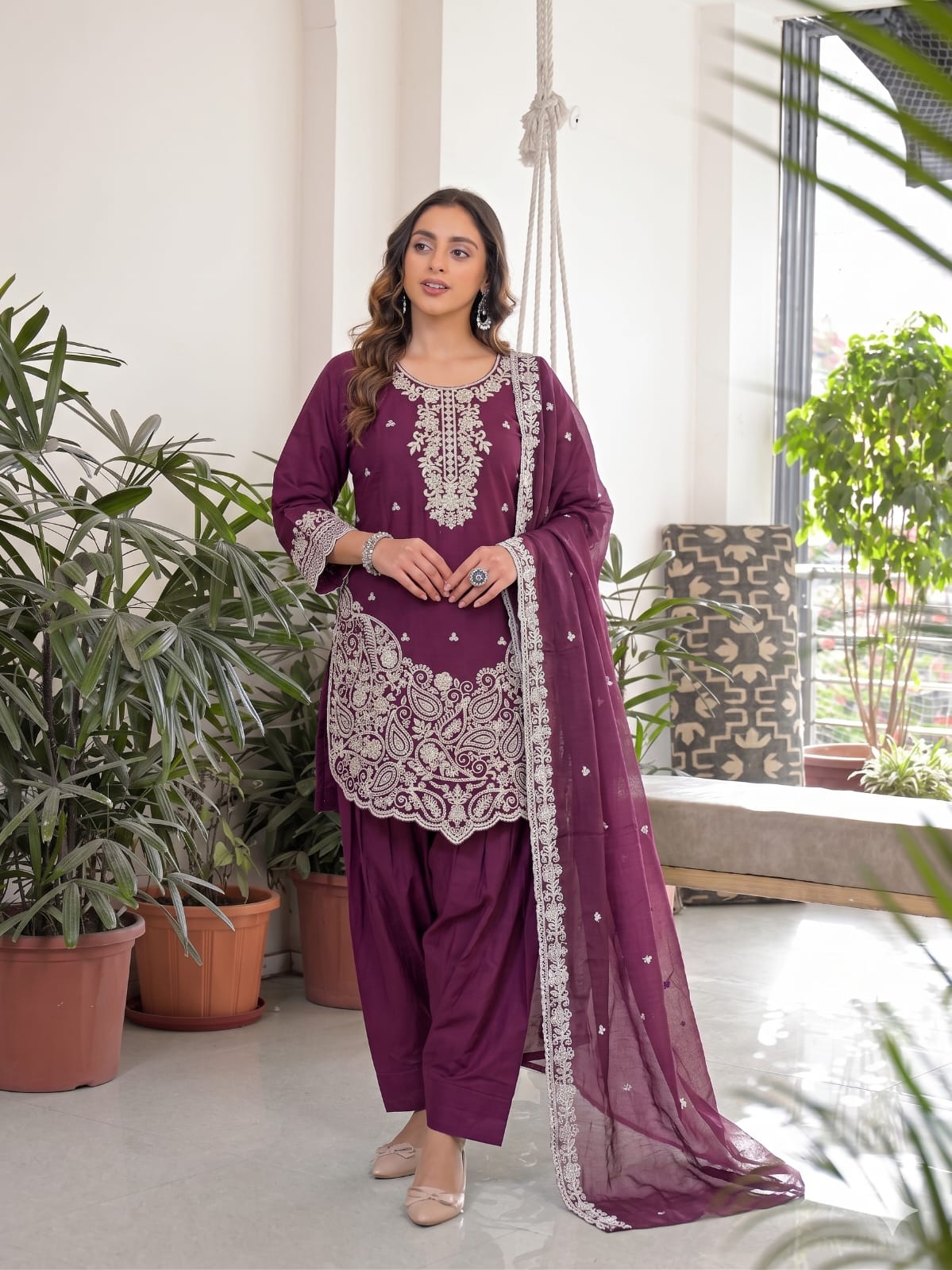 Afsana Girija Barlin Cotton Embroidered Dress Material - Amrah Wholesale