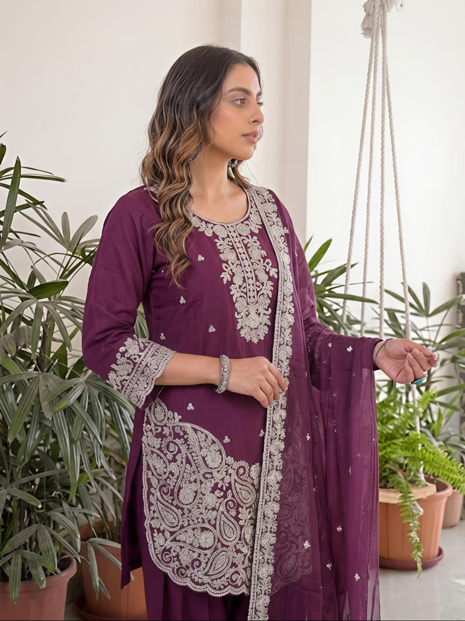Afsana Girija Barlin Cotton Embroidered Dress Material - Amrah Wholesale