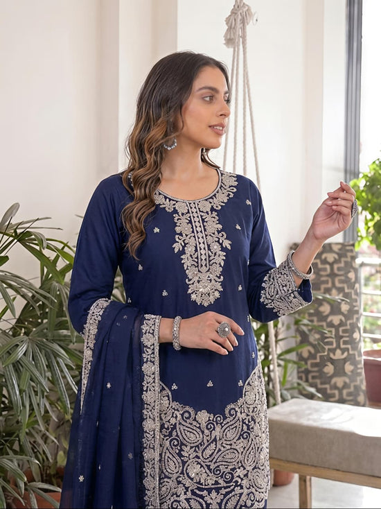 Afsana Girija Barlin Cotton Embroidered Dress Material - Amrah Wholesale