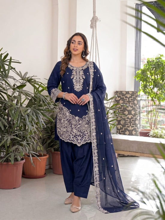 Afsana Girija Barlin Cotton Embroidered Dress Material - Amrah Wholesale