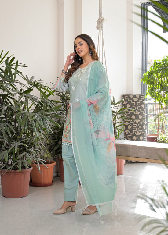 Afsana Kaavya Farshi Cotton Embroidered Salwar Suit Set - Amrah Wholesale