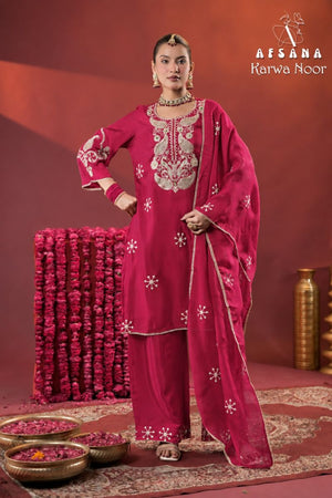 Afsana Afsana Karwa Noor Russian Silk Salwar Suit Set