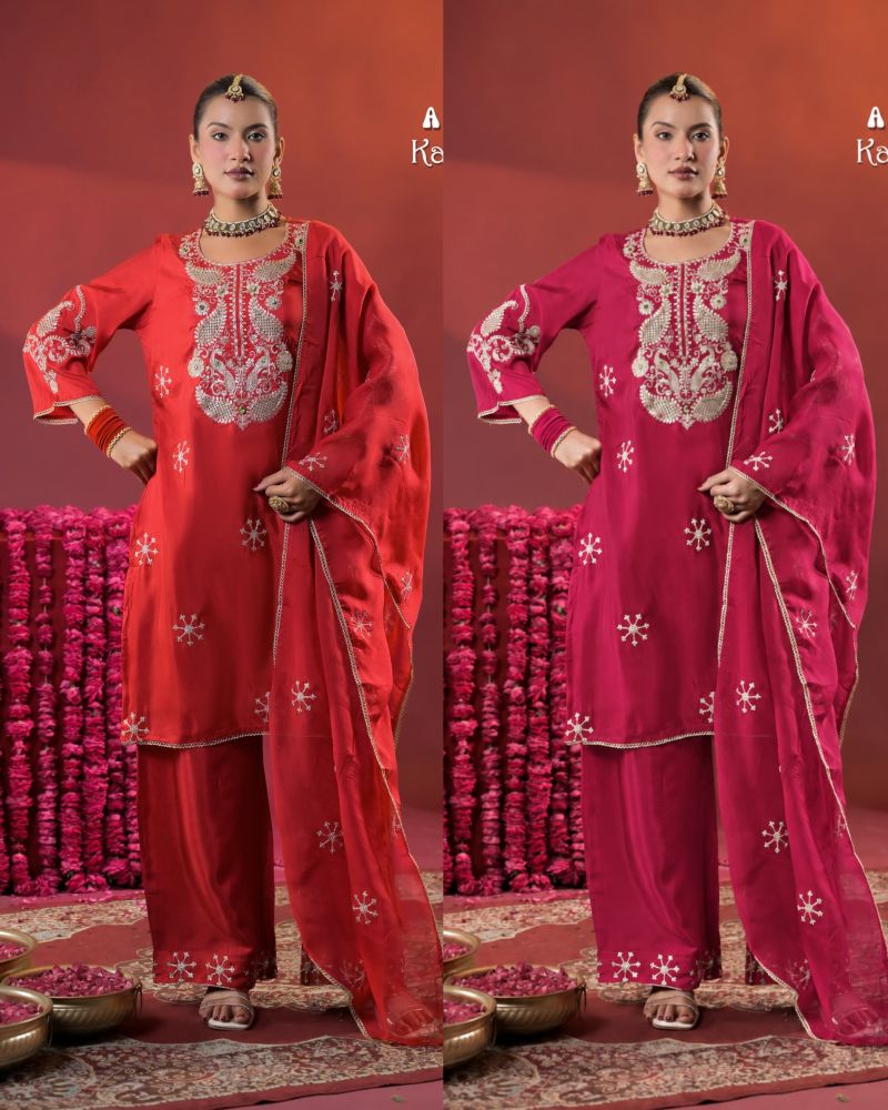 Afsana Afsana Karwa Noor Russian Silk Salwar Suit Set