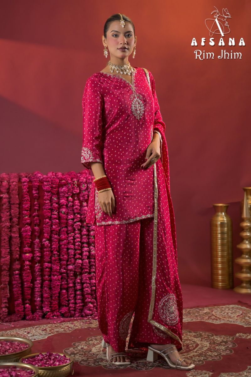 Afsana Afsana Rim Jhim Crepe Salwar Suit Set