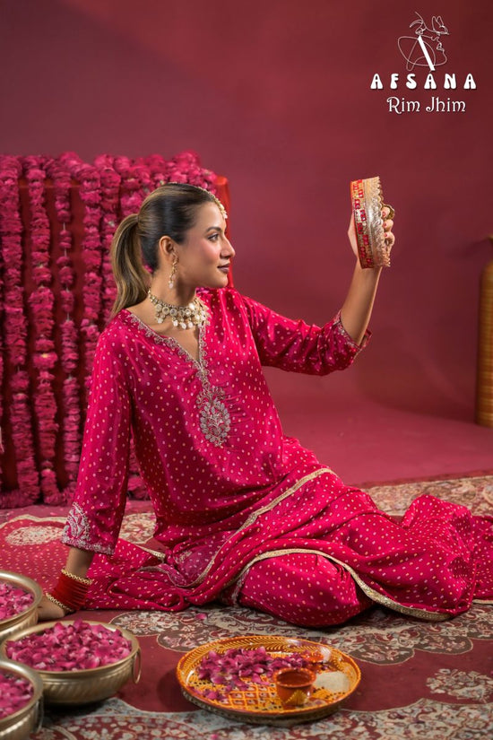 Afsana Afsana Rim Jhim Crepe Salwar Suit Set