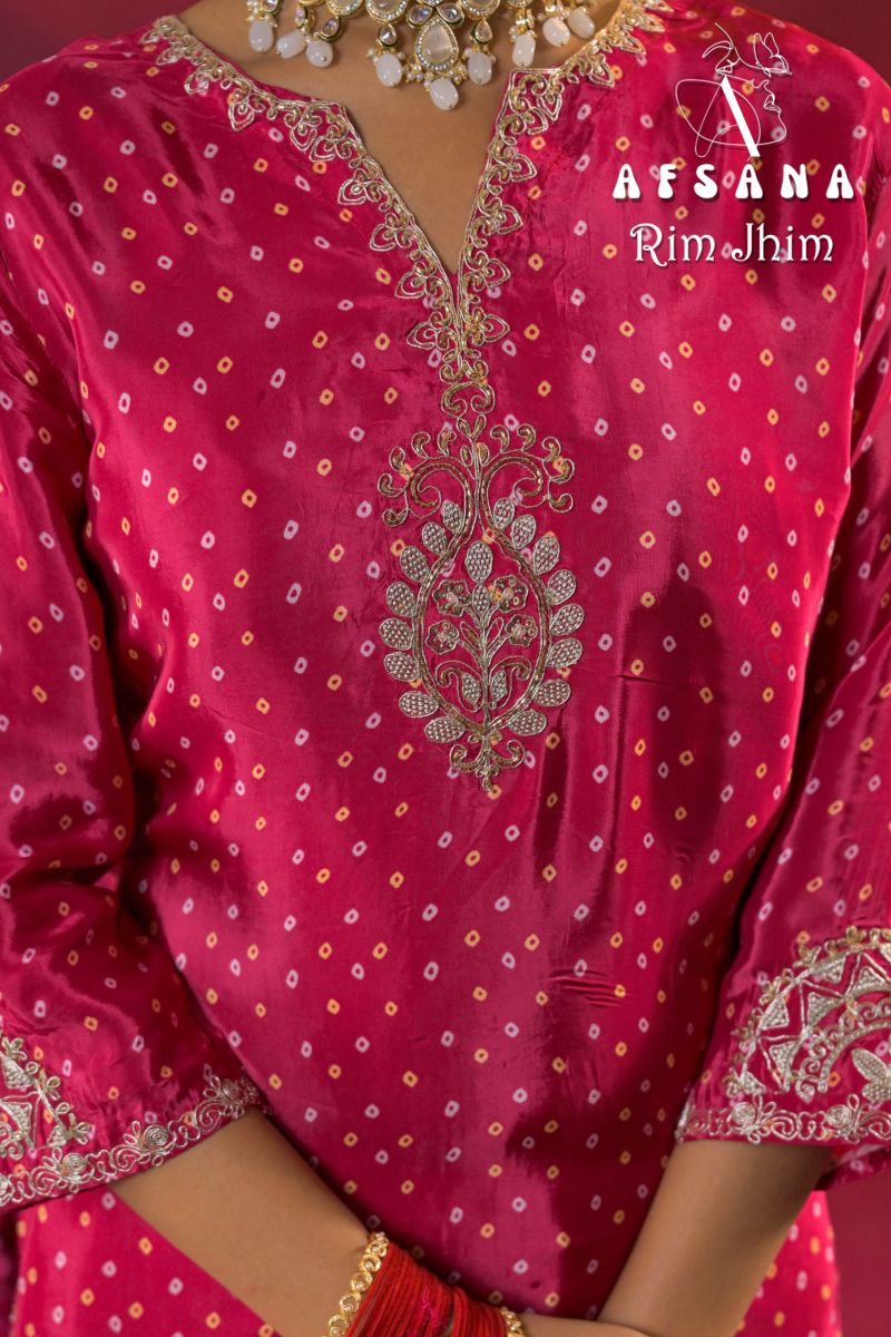 Afsana Afsana Rim Jhim Crepe Salwar Suit Set