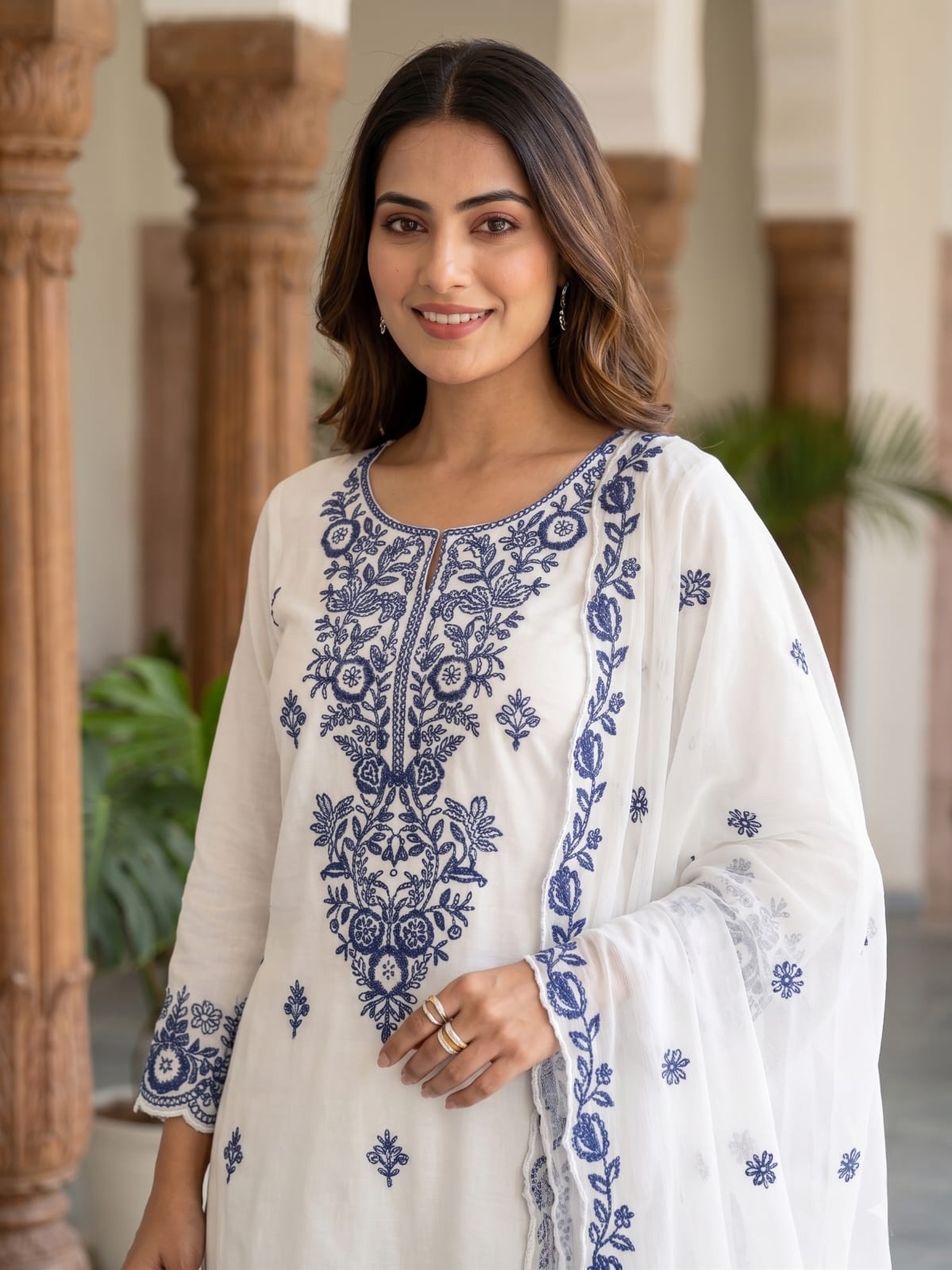 Afsana Rishika Farshi Viscose Rayon Embroidered Salwar Suit Set - Amrah Wholesale