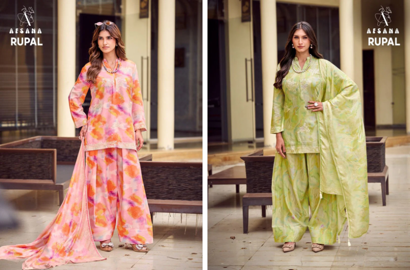 Afsana Rupal Vol 1 Bemberg Silk Salwar Suit Set