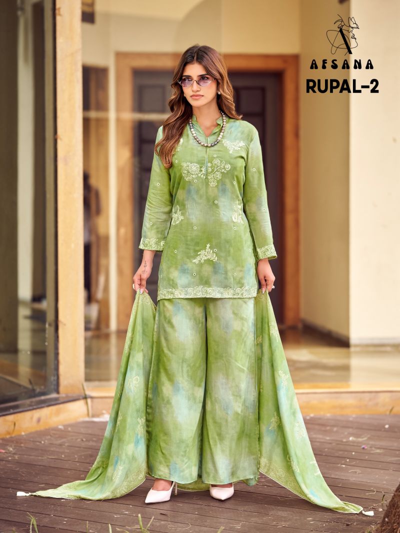 Afsana Rupal Vol 2 Pure Bemberg Silk Muslin Salwar Suit Set