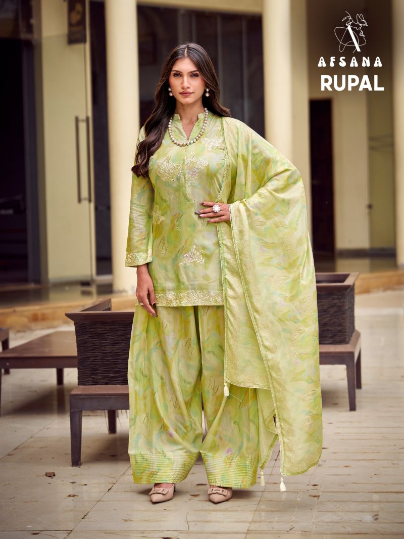 Afsana Rupal Vol 1 Bemberg Silk Salwar Suit Set