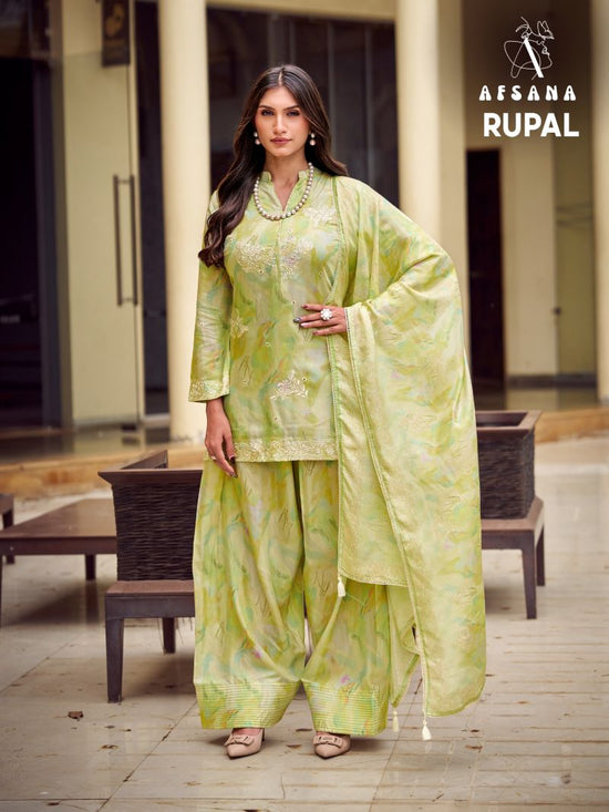 Afsana Rupal Vol 1 Bemberg Silk Salwar Suit Set