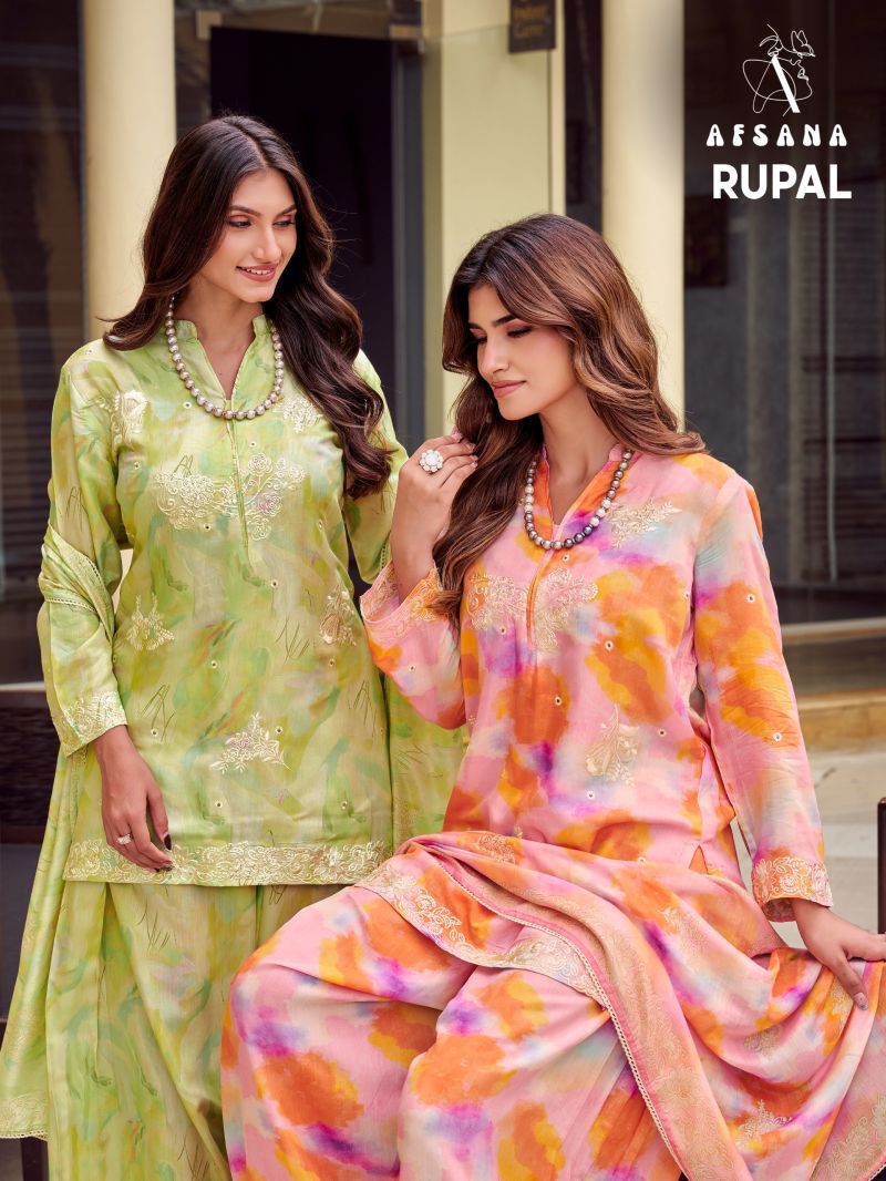 Afsana Rupal Vol 1 Bemberg Silk Salwar Suit Set