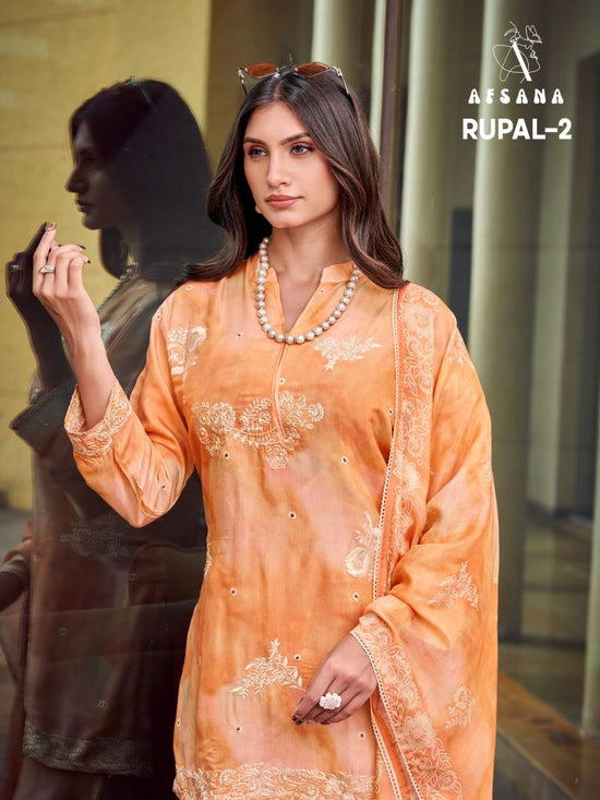Afsana Rupal Vol 2 Pure Bemberg Silk Muslin Salwar Suit Set