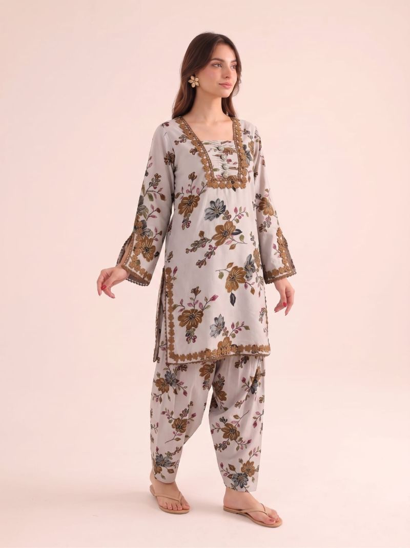 Afsana Sachi Rayon Foil Printed Stitched Salwar Suit Set - Amrah Wholesale