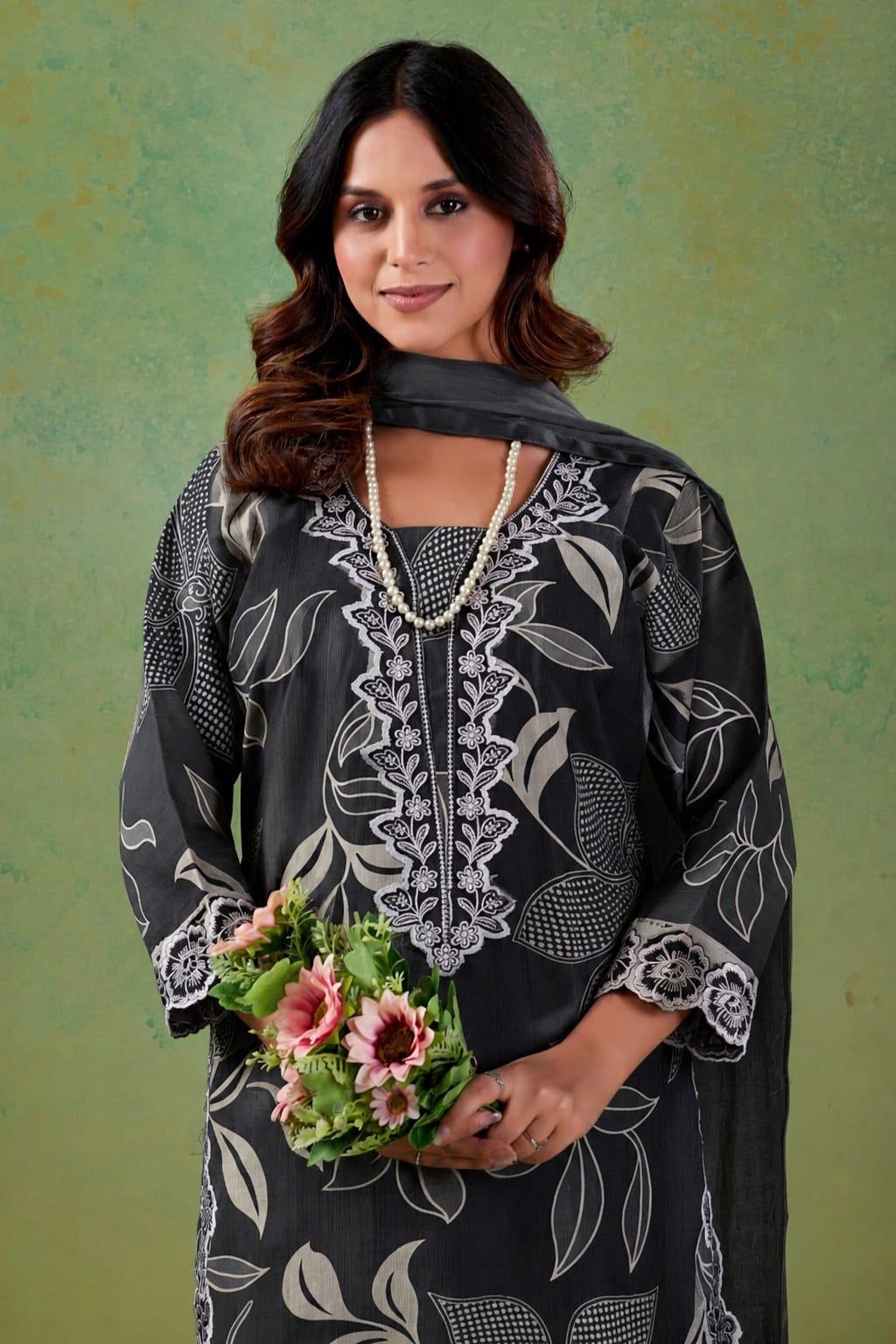 Afsana Sajni Vertican Cotton Salwar Suit Set