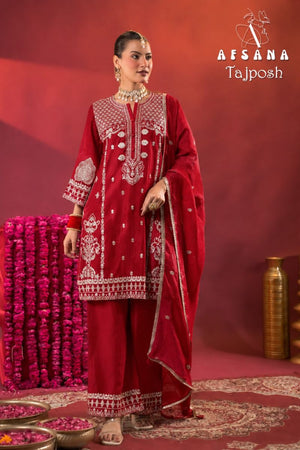 Afsana Tajposh Russian Fabric Zardoshi Work Salwar Suit Set