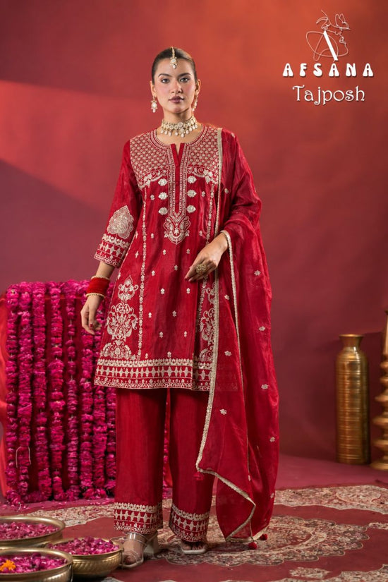 Afsana Tajposh Russian Fabric Zardoshi Work Salwar Suit Set