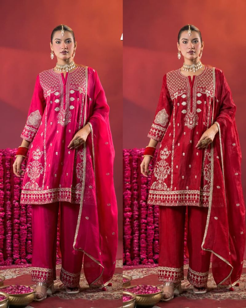 Afsana Tajposh Russian Fabric Zardoshi Work Salwar Suit Set