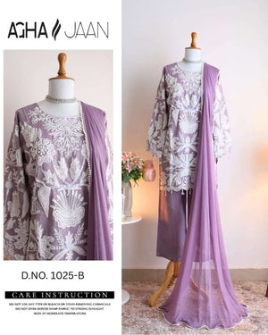 Aghajaan 1025 Fancy Embroidered Hand Work Salwar Suit Set