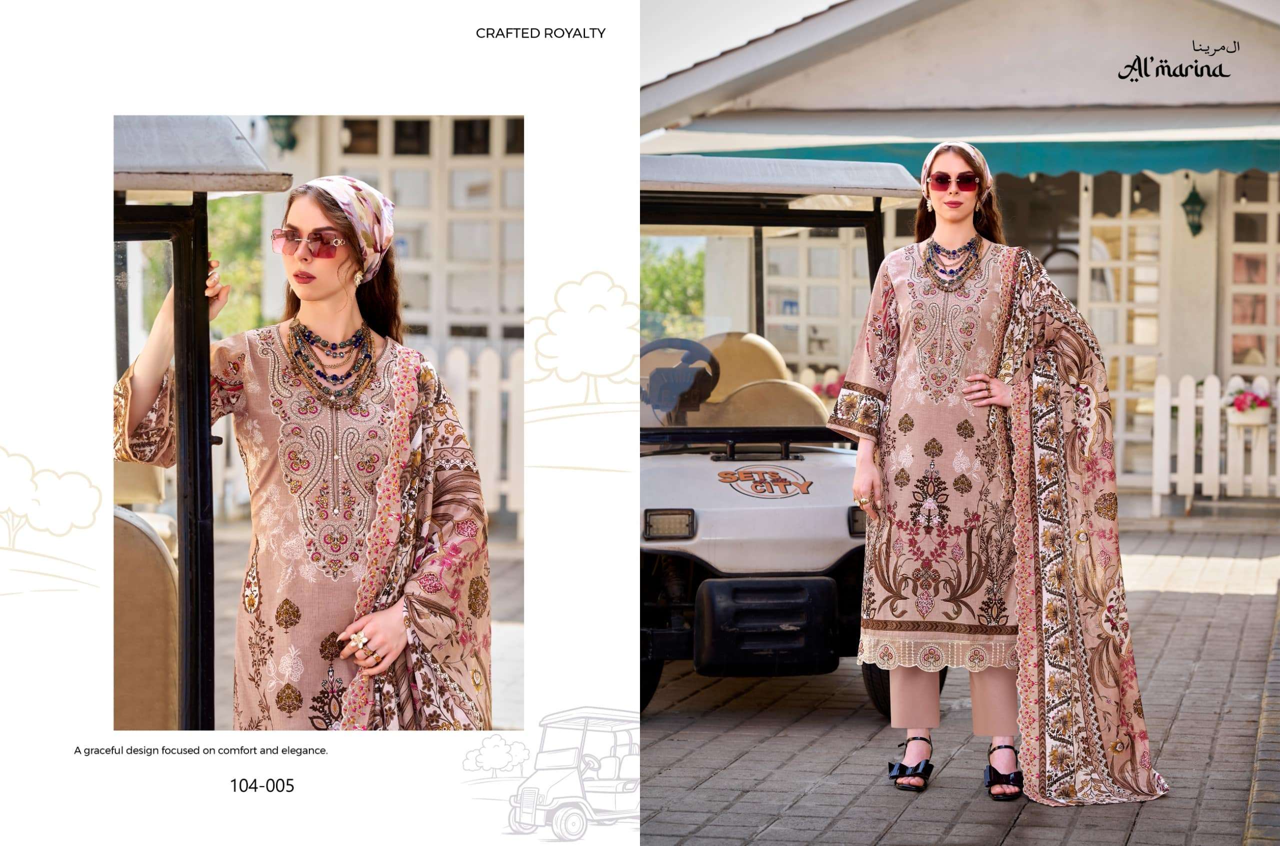 AI Marina Inayat Vol 02 Cotton Pakistani Suit