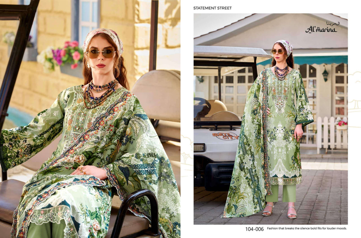 AI Marina Inayat Vol 02 Cotton Pakistani Suit