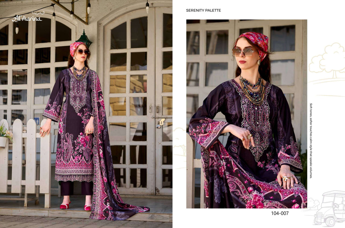 AI Marina Inayat Vol 02 Cotton Pakistani Suit