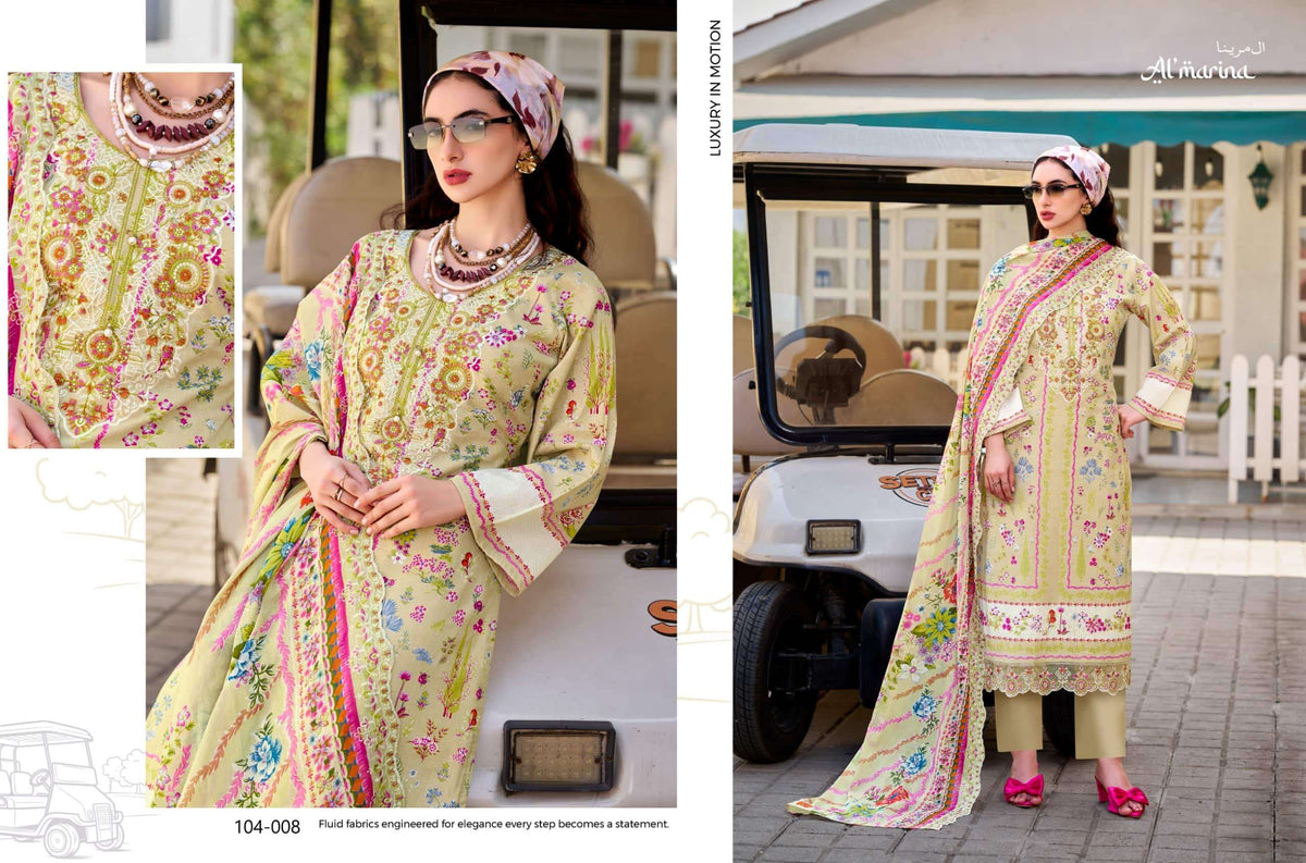 AI Marina Inayat Vol 02 Cotton Pakistani Suit