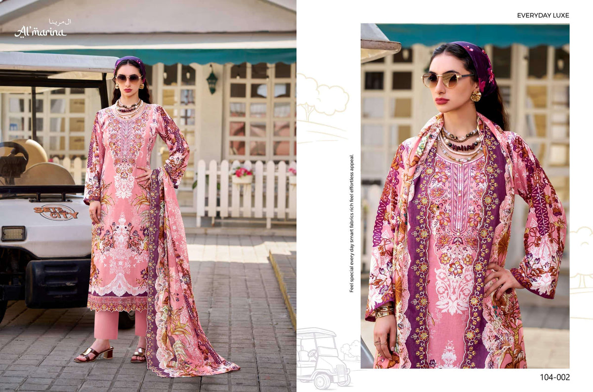 AI Marina Inayat Vol 02 Cotton Pakistani Suit