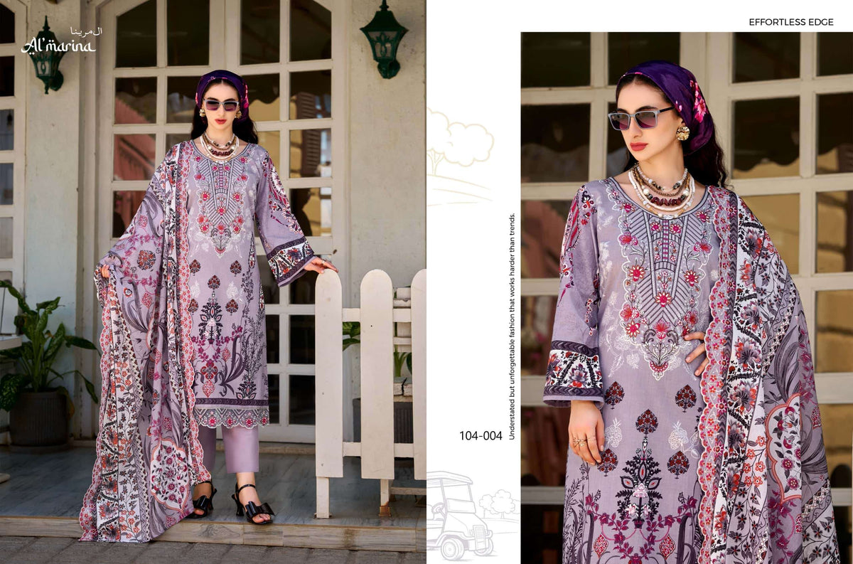 AI Marina Inayat Vol 02 Cotton Pakistani Suit