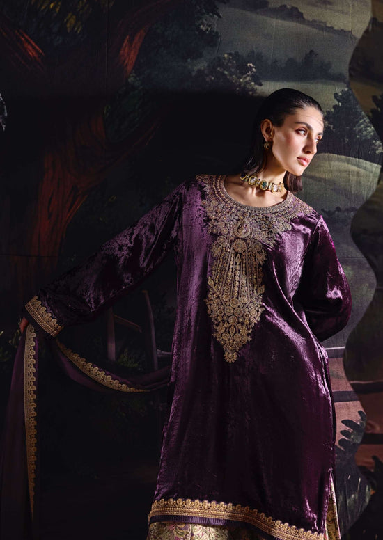 Aiqa Lifestyle House Of Grace Velvet Dress Material