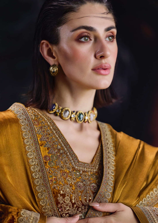Aiqa Lifestyle House Of Grace Velvet Dress Material