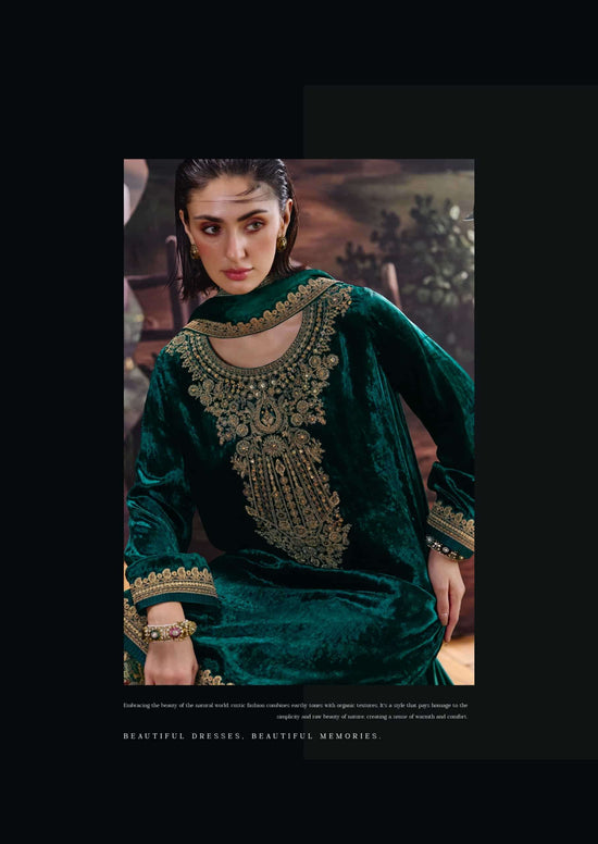 Aiqa Lifestyle House Of Grace Viscose Velvet Banarasi Silk Wedding Suit