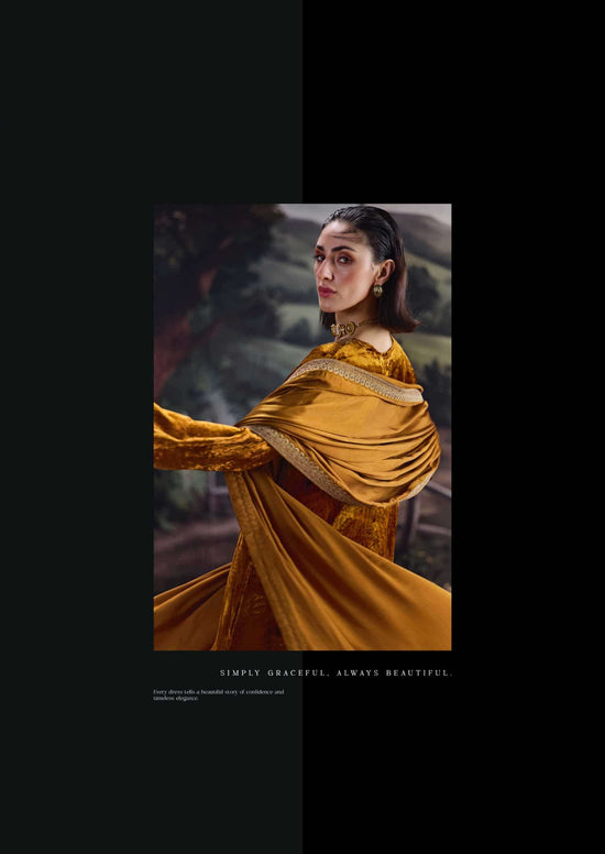 Aiqa Lifestyle House Of Grace Viscose Velvet Banarasi Silk Wedding Suit