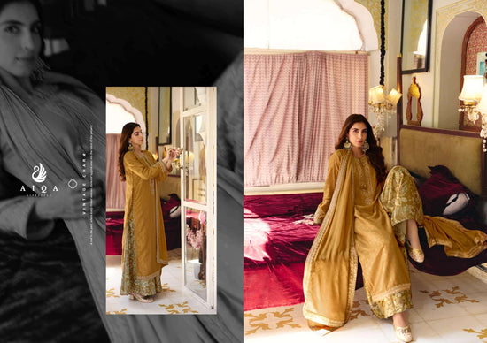 Aiqa Lifestyle Noorvika Russian Silk Dress Material - Amrah Wholesale
