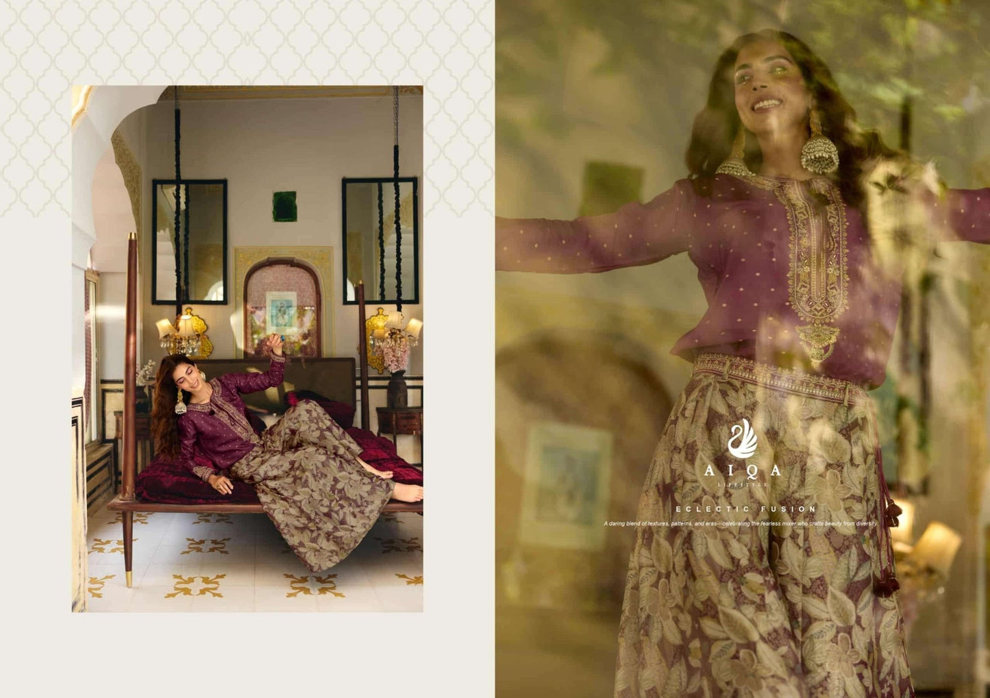 Aiqa Lifestyle Noorvika Russian Silk Dress Material - Amrah Wholesale
