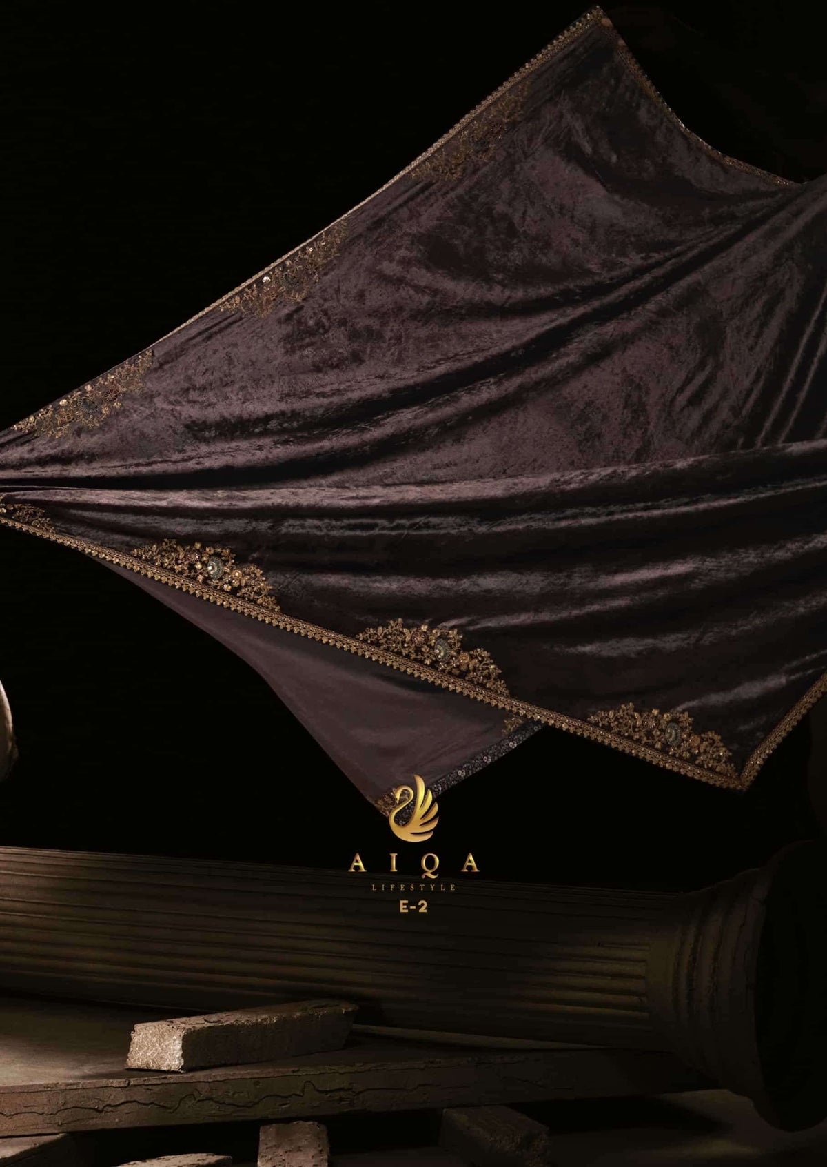 Aiqa Lifestyle The Royal Chapter Pure Viscose Velvet Dress Material