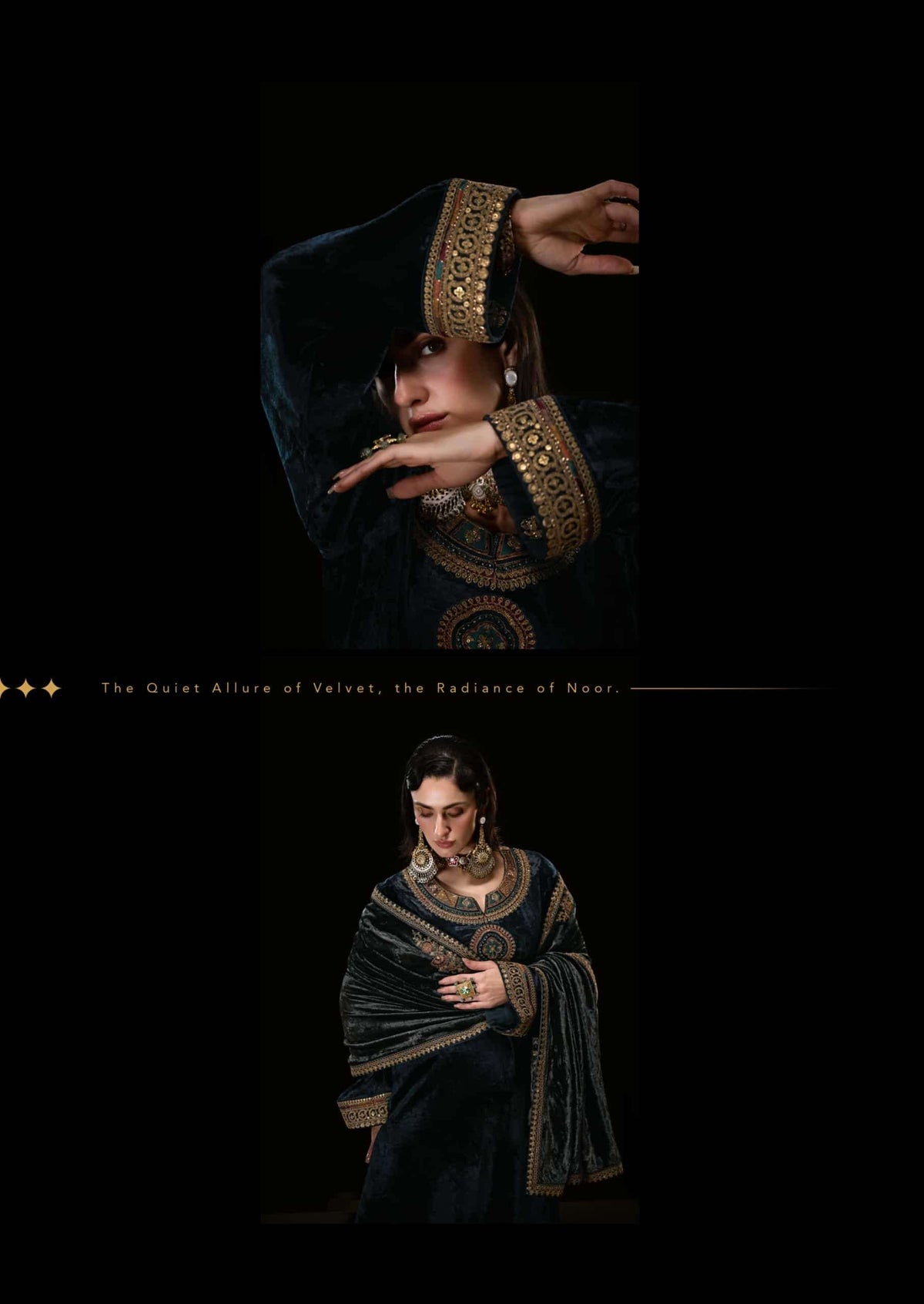 Aiqa Lifestyle The Royal Chapter Pure Viscose Velvet Dress Material