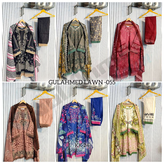 AL-HUDA FASHION GULAHMED LAWN Cotton Printed Stitched Suit Set