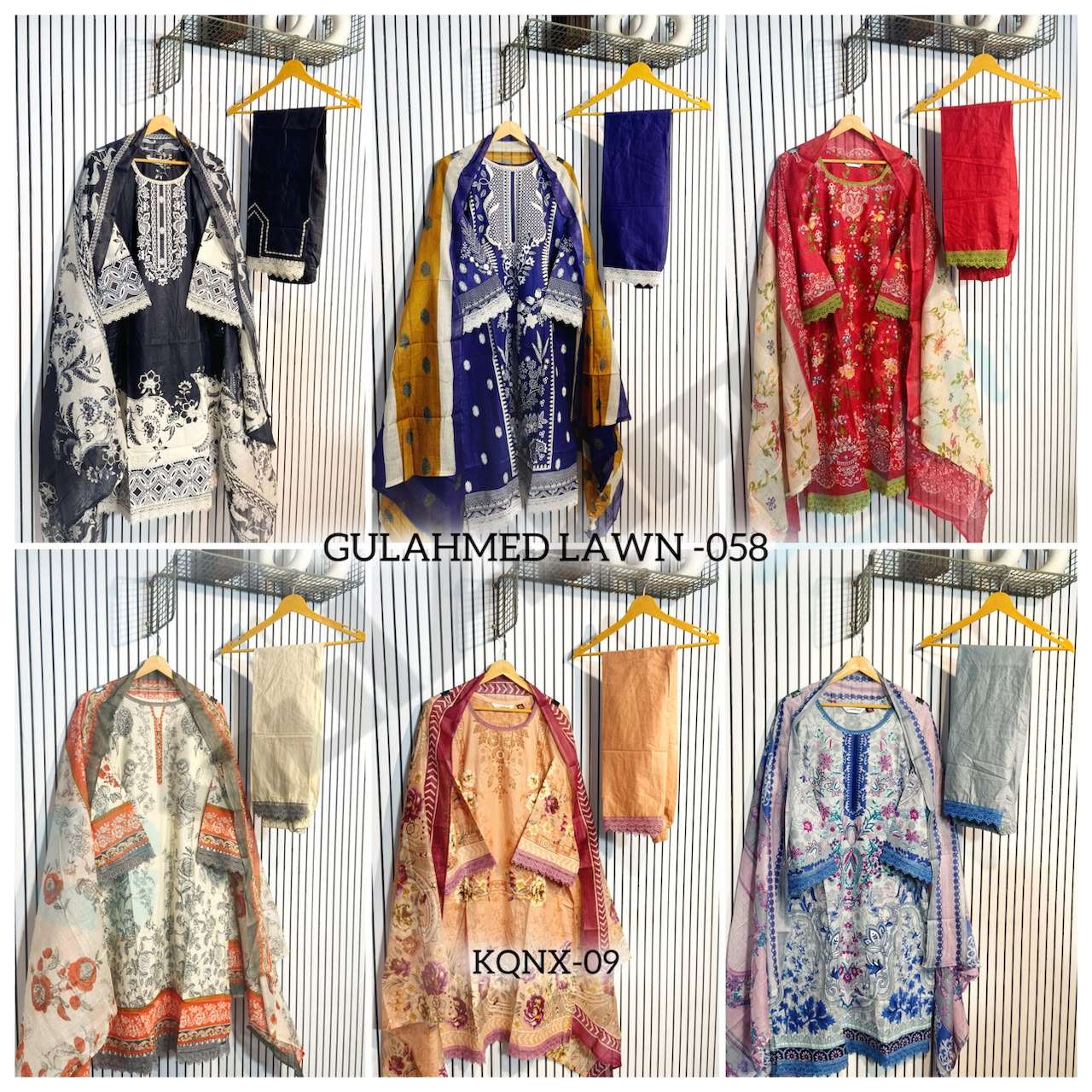 AL-HUDA FASHION GULAHMED LAWN VOL-058 Cotton Printed Embroidered Stitched Suit Set